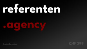 referenten.agency - Die Domain referenten.agency eignet sich bestens für Projekte, die sich auf die Vermittlung von Referenten spezialisieren.