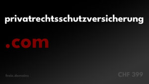 Die Domain privatrechtsschutzversicherung.com eignet sich hervorragend für verschiedene Einsatzzwecke im Bereich Rechtsschutzversicherungen mit Fokus auf den privaten Bereich.