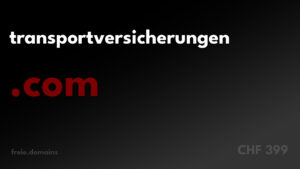 Die Domain transportversicherungen.com bietet vielseitige Einsatzmöglichkeiten im Bereich Transport, Logistik und Versicherungen.