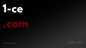 1-ce.com - Kostengünstige Exact Match Domains bei freie.domains. Jetzt Domain kaufen und mit eigenem Webprojekt starten!