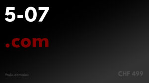 5-07.com - Kostengünstige Exact Match Domains bei freie.domains. Jetzt Domain kaufen und mit eigenem Webprojekt starten!