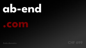 ab-end.com - Kostengünstige Exact Match Domains bei freie.domains. Jetzt Domain kaufen und mit eigenem Webprojekt starten!