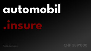 automobil.insure - Exact Match Domain für Kfz-Versicherungen.Eine äusserst wertvolle Keyword-Kombination: Automobil und Insure.