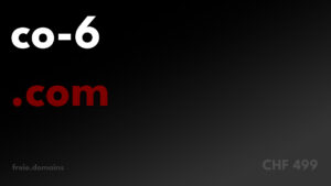co-6.com - Kostengünstige Exact Match Domains bei freie.domains. Jetzt Domain kaufen und mit eigenem Webprojekt starten!