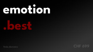 emotion.best - Premium-Domain für Lifestyle, Wellness und Personal Branding. Emotion ist eines der wirkungsvollsten Schlüsselwörter im Marketing.