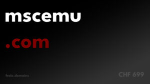 mscemu.com - Kostengünstige Exact Match Domains bei freie.domains. Jetzt Domain Premium Domain kaufen und mit eigenem Webprojekt starten!