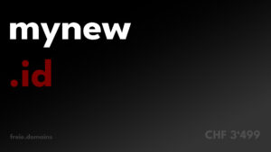 mynew.id - Die Domain ist kurz, einprägsam wenn es darum geht, neue Identitäten oder Projekte im digitalen Raum zu etablieren.