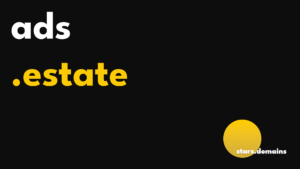 Die Domain ads.estate ist kurz, einprägsam und thematisch stark, weil sie zwei klare Begriffe verbindet: „ads“ (Werbung) und „estate“ (Immobilien).