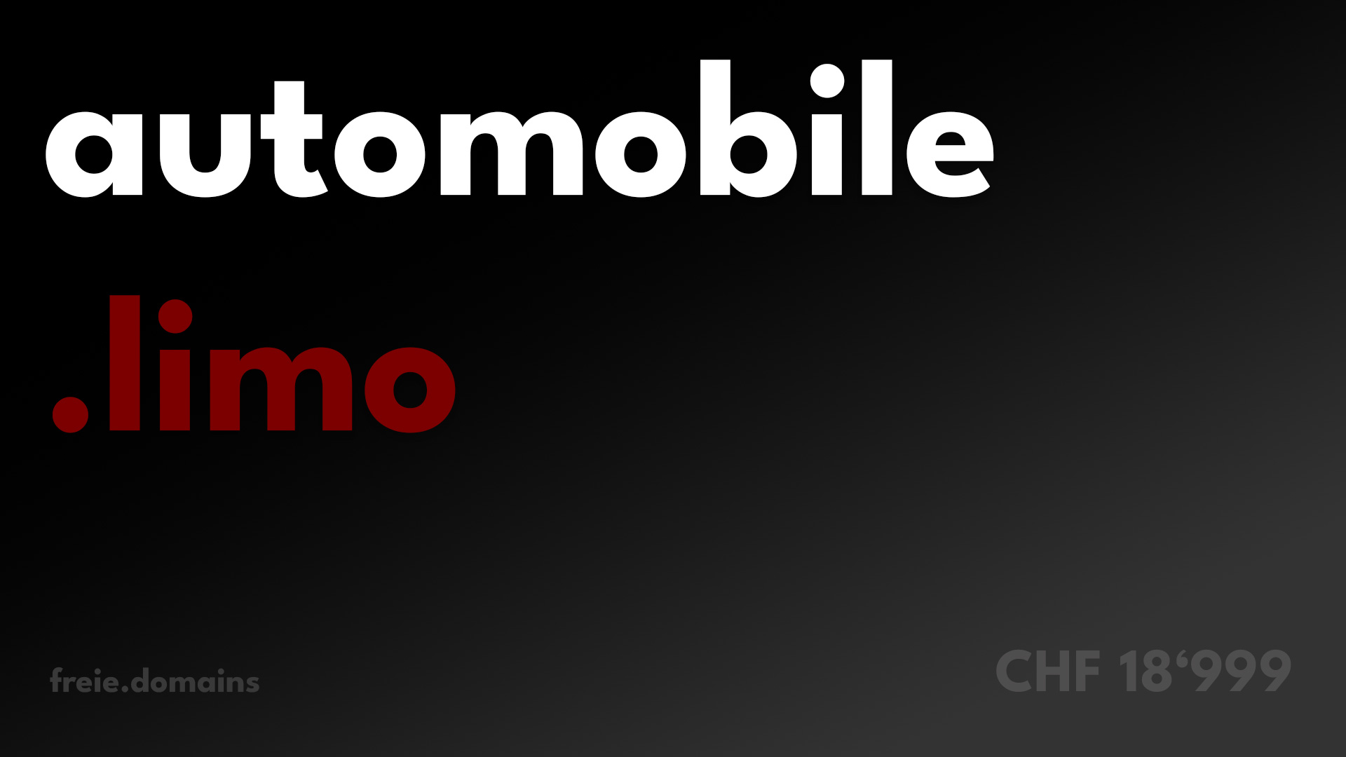 automobile.limo ist sehr gut geeignet für hochwertige, exklusive Mobilitäts- und Chauffeur-Services. Sie wirkt bewusst edel und international – Premium.