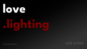 love.lighting - Die Kombination ist ungewöhnlich gut: Emotion + funktionales Produkt = starkes Branding-Potenzial. love.lighting bei freie.domains kaufen