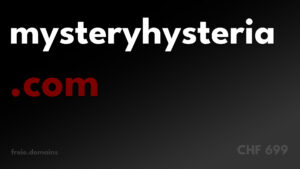 mysteryhysteria.com für Projekte und Websites, die sich besondere Themen behandeln, wie Mystik oder Online Shops mit spannenden Produkten führen.