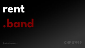 rent.band enthält ein generisches Keyword (rent) plus ein Thema (band), was für viele Suchintentionen passt. Dedizierter Marktplatz für das Mieten von Musik- und Band-Equipment oder Tour-Logistik.
